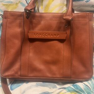 Longchamp Women's Brown Leather Tote